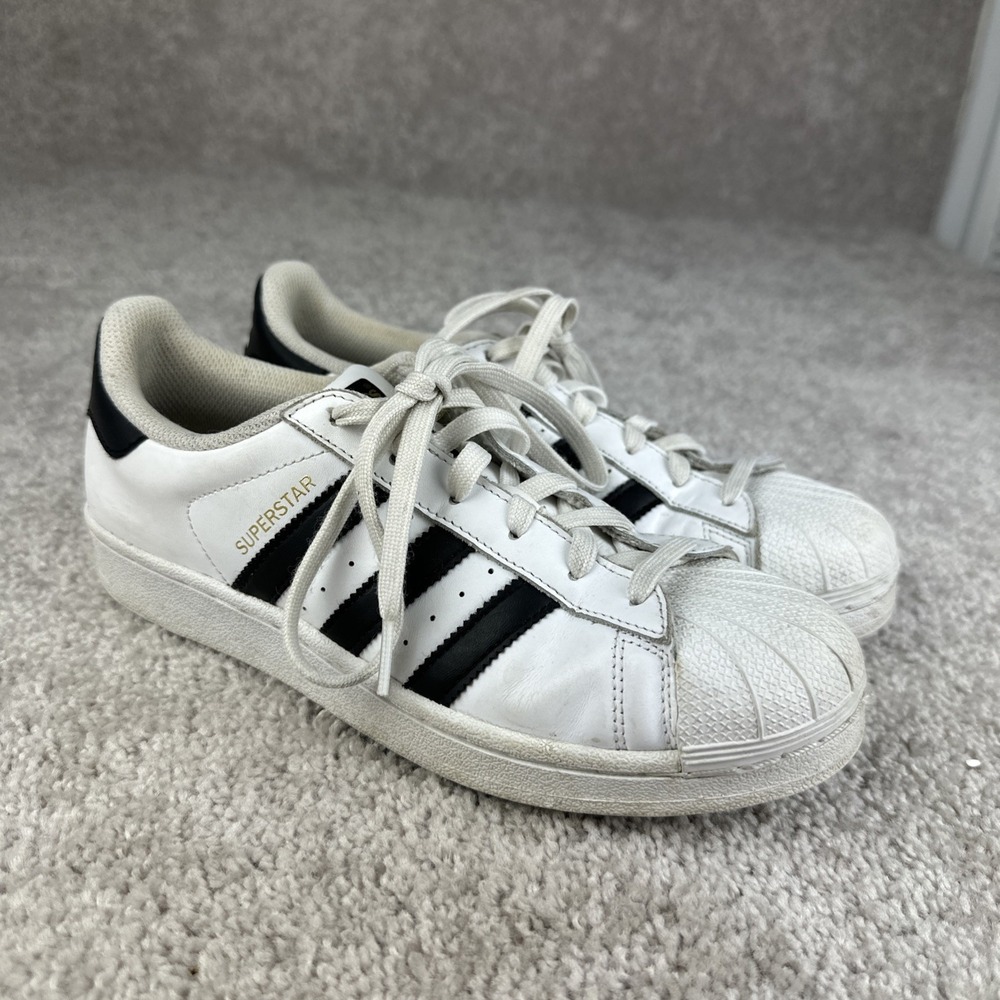 Adidas Originals Superstar Womens Size 6.5 White Black Shell Toe Low Top‎ C77154